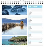 Picture of Spiral Calendar Q20 Sky Blue