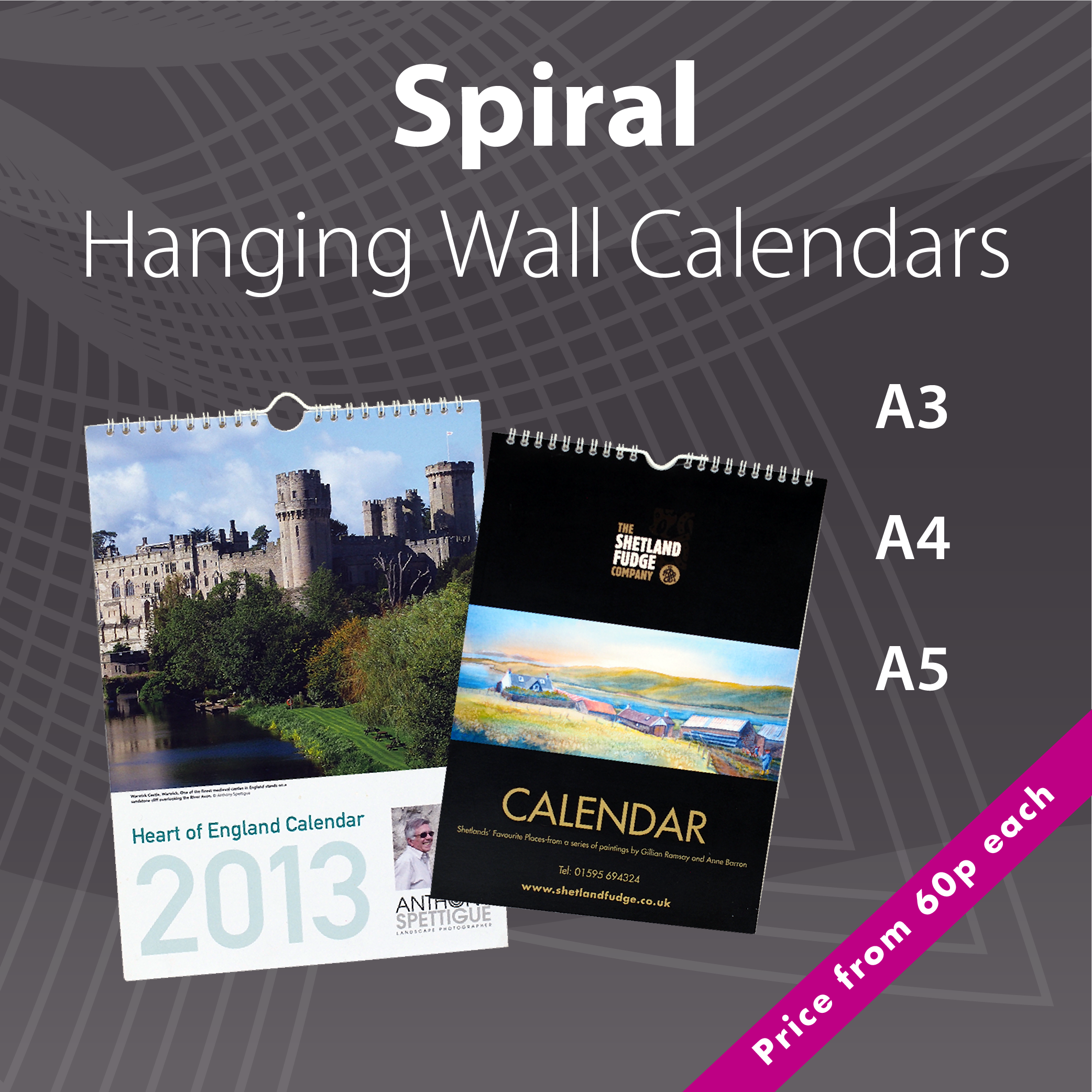 A4 & A3 Personalised Calendar Printing