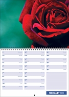 Picture of Spiral Booklet Calendar F04 Blue