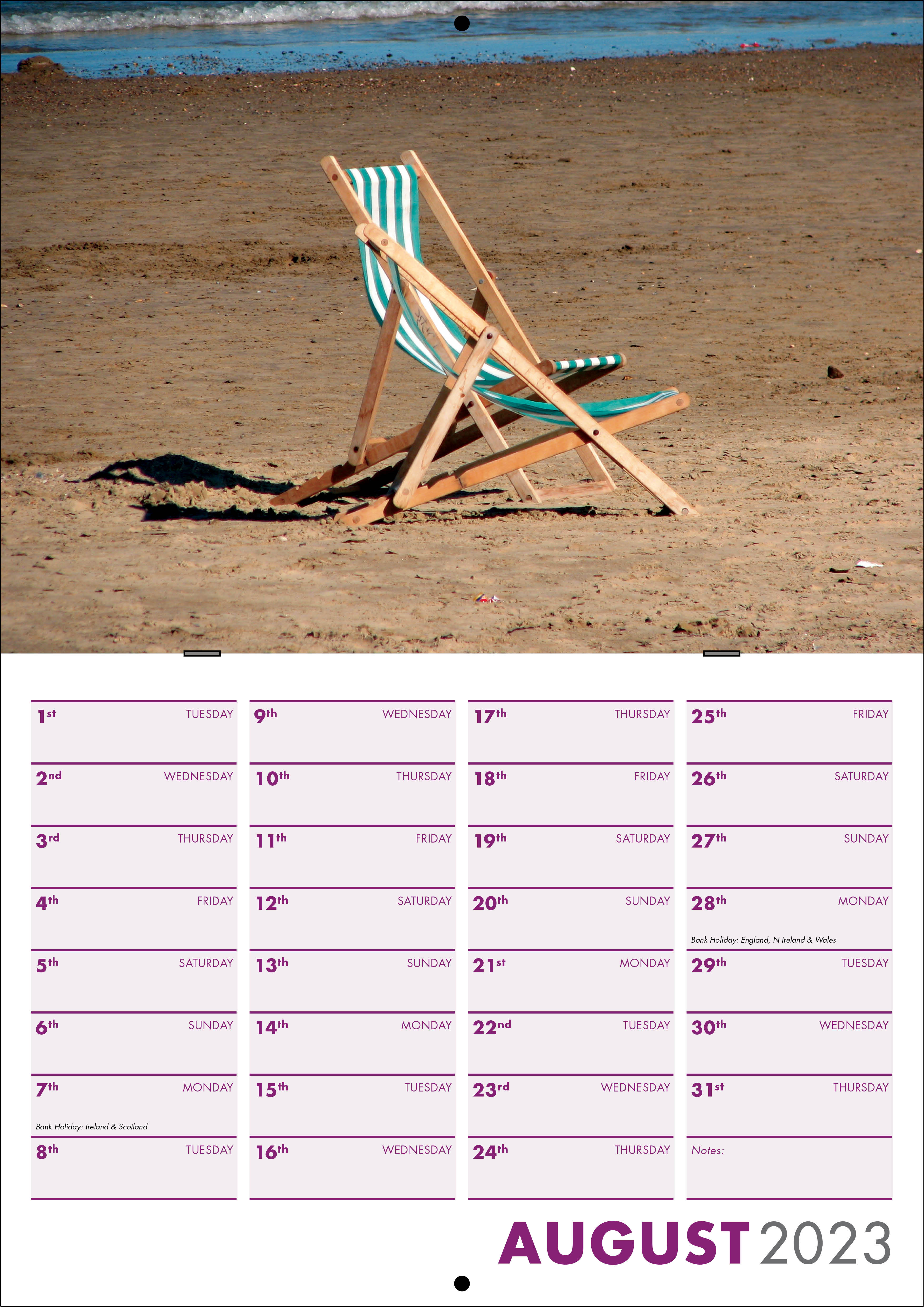 Picture of Booklet Calendar B02 Purple