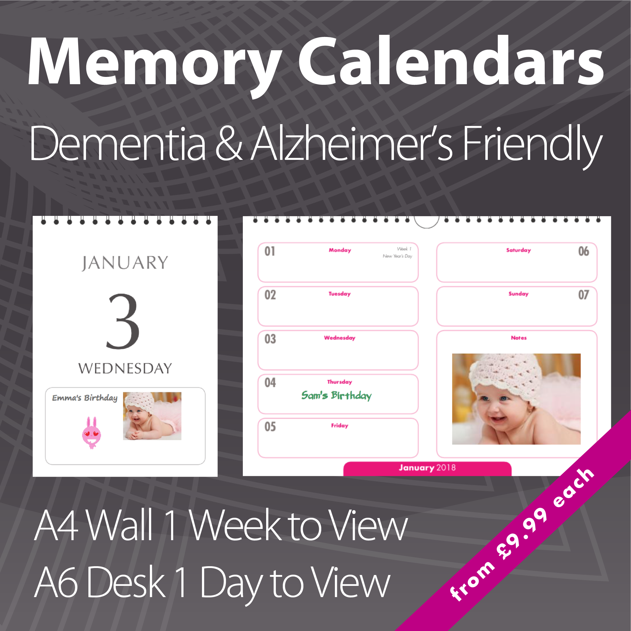 Memory Loss Dementia & Alzheimers Calendars