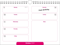 Picture of Memory Calendar M01 Pink