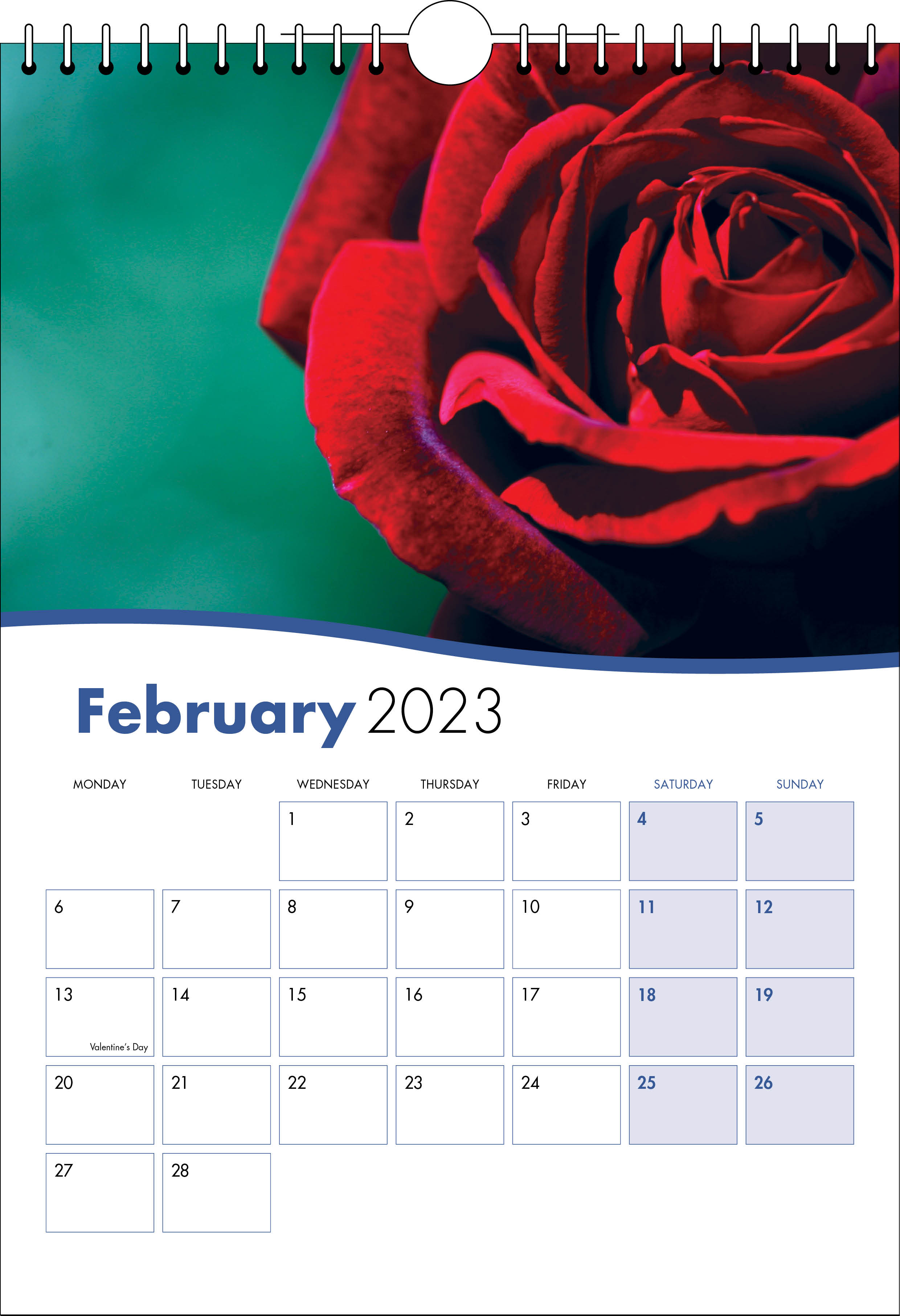 Picture of Spiral Calendar S02 Blue
