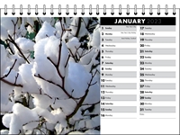 Picture of Desk Calendar D07 Black