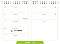 Picture of Memory Calendar M01 Green