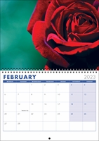 Picture of Spiral Booklet Calendar F01 Blue