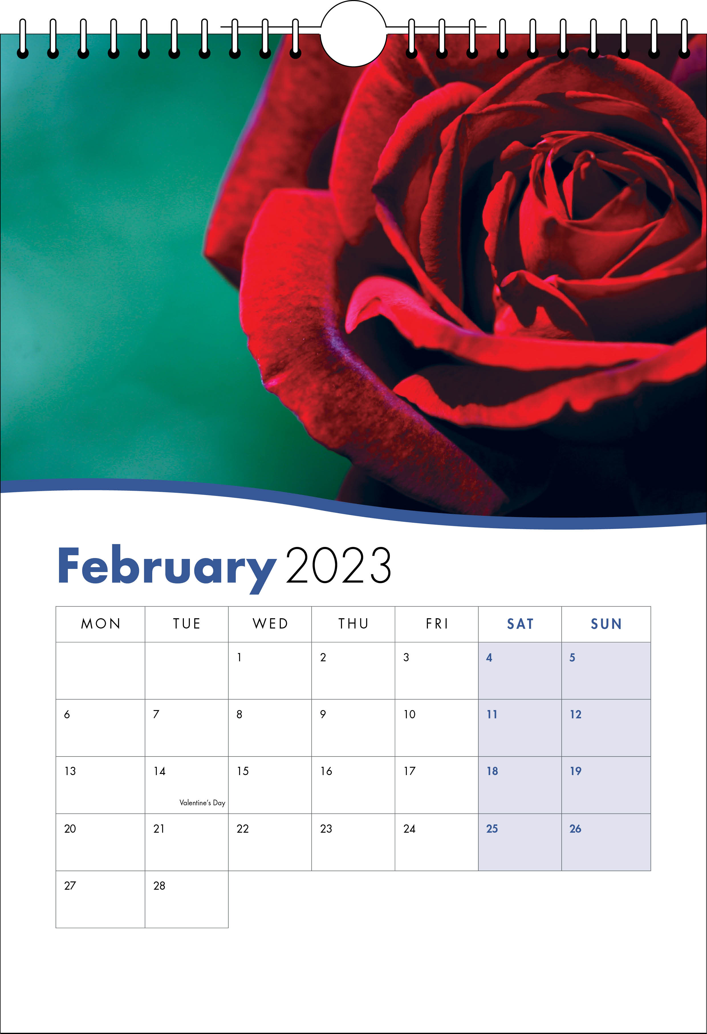 Picture of Spiral Calendar S01 Blue