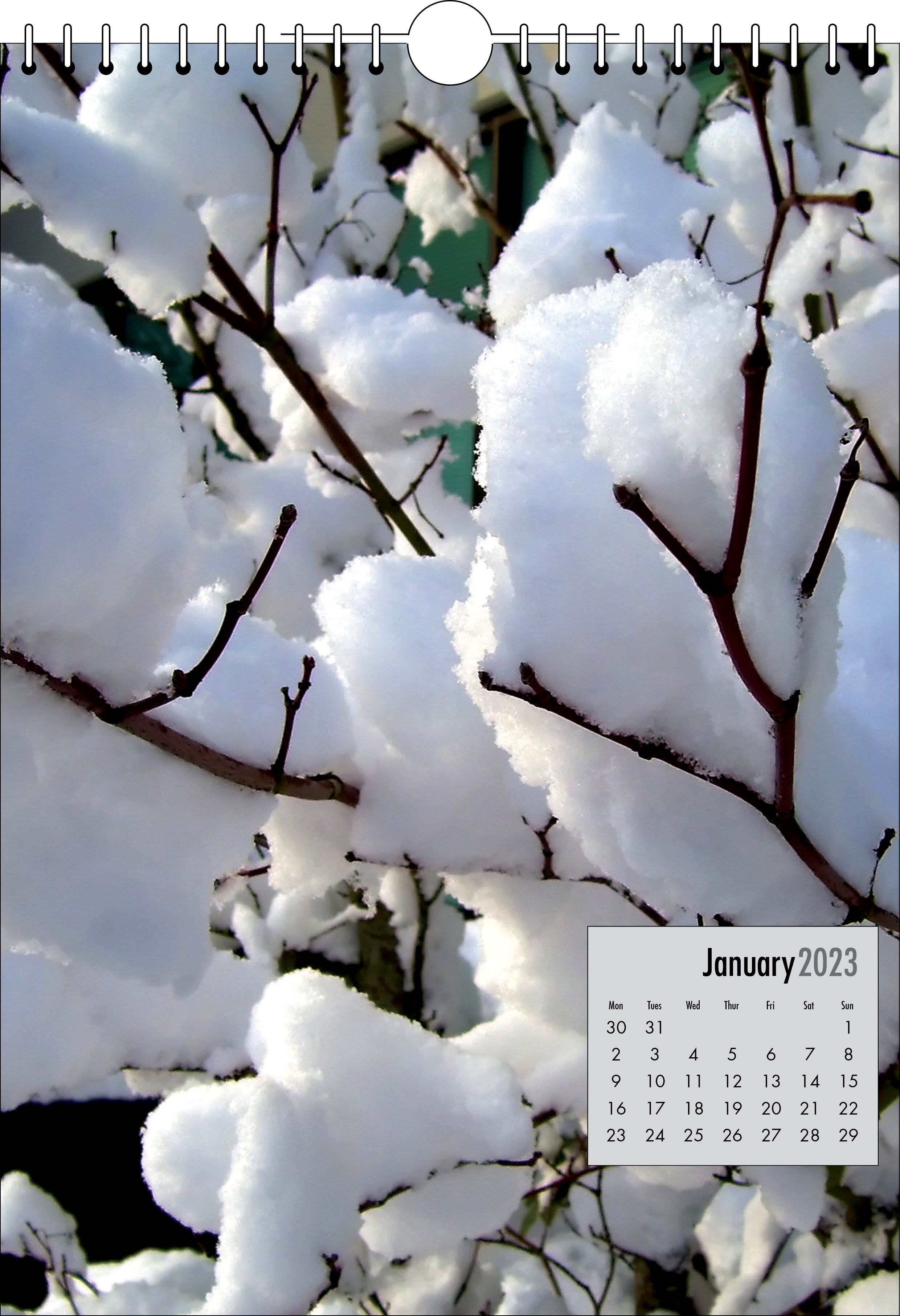 Picture of Spiral Calendar S12 Black