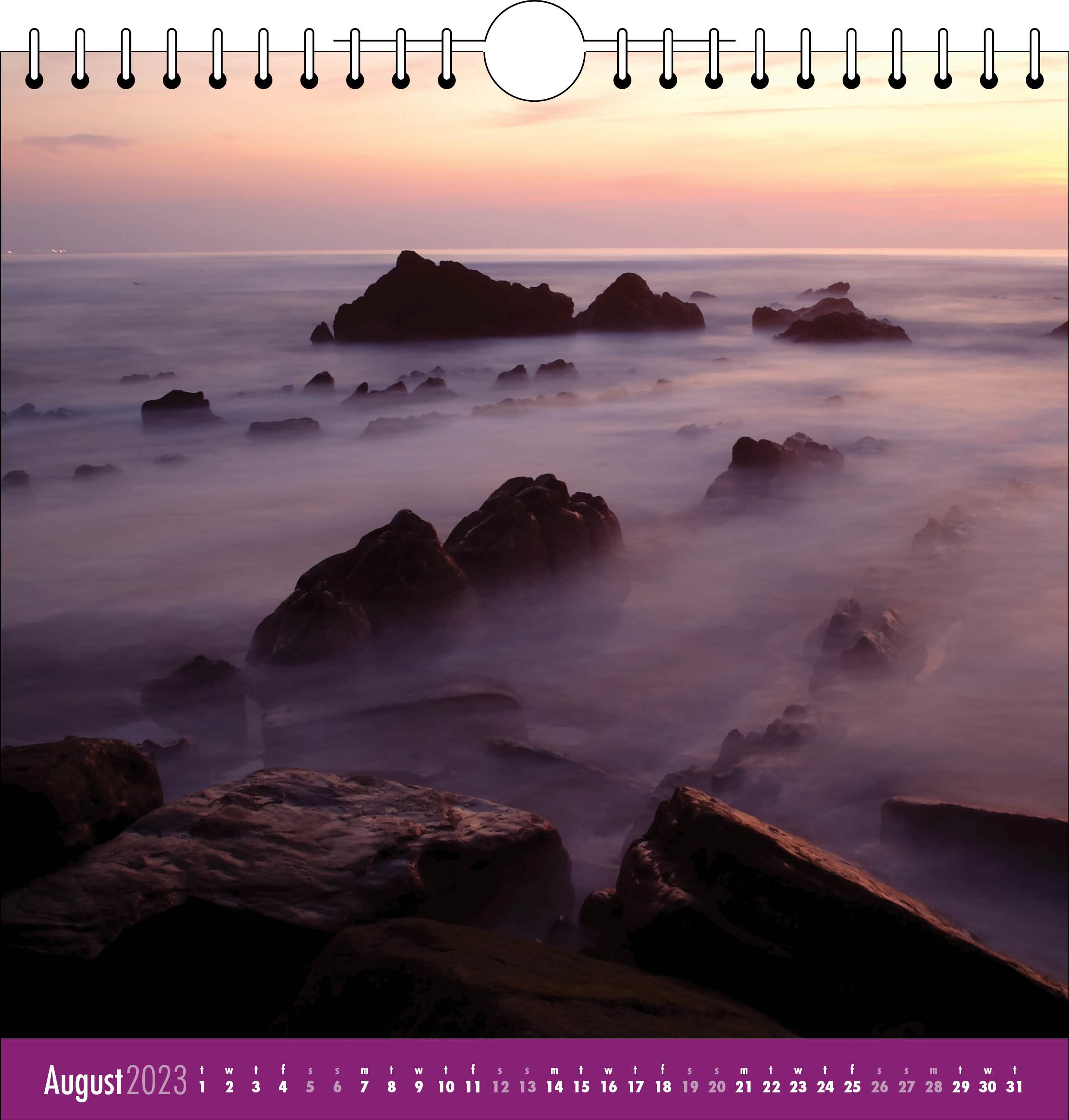 Picture of Spiral Calendar Q09 Purple