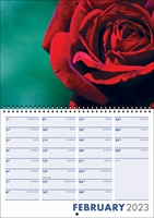 Picture of Spiral Booklet Calendar F02 Blue