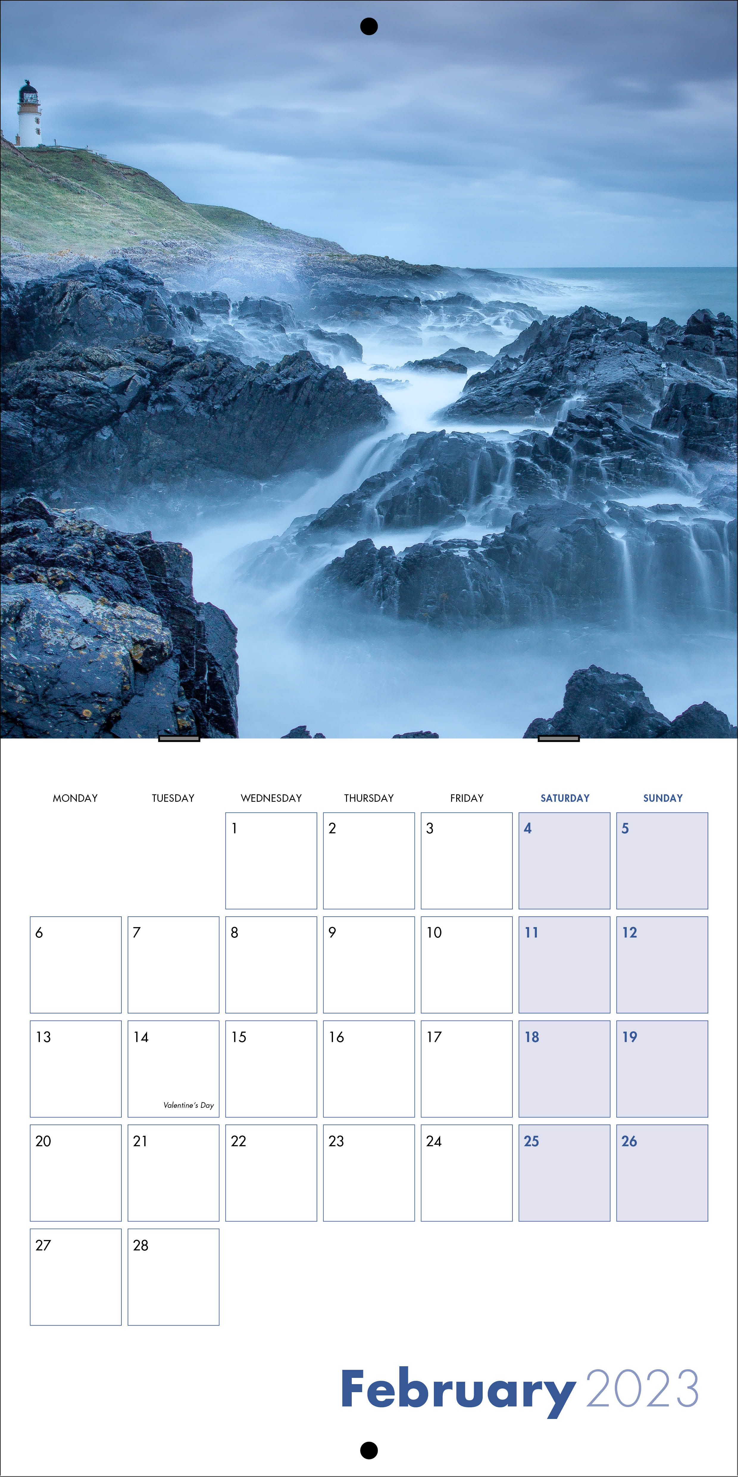 Picture of Square Booklet Calendar QB02 Blue