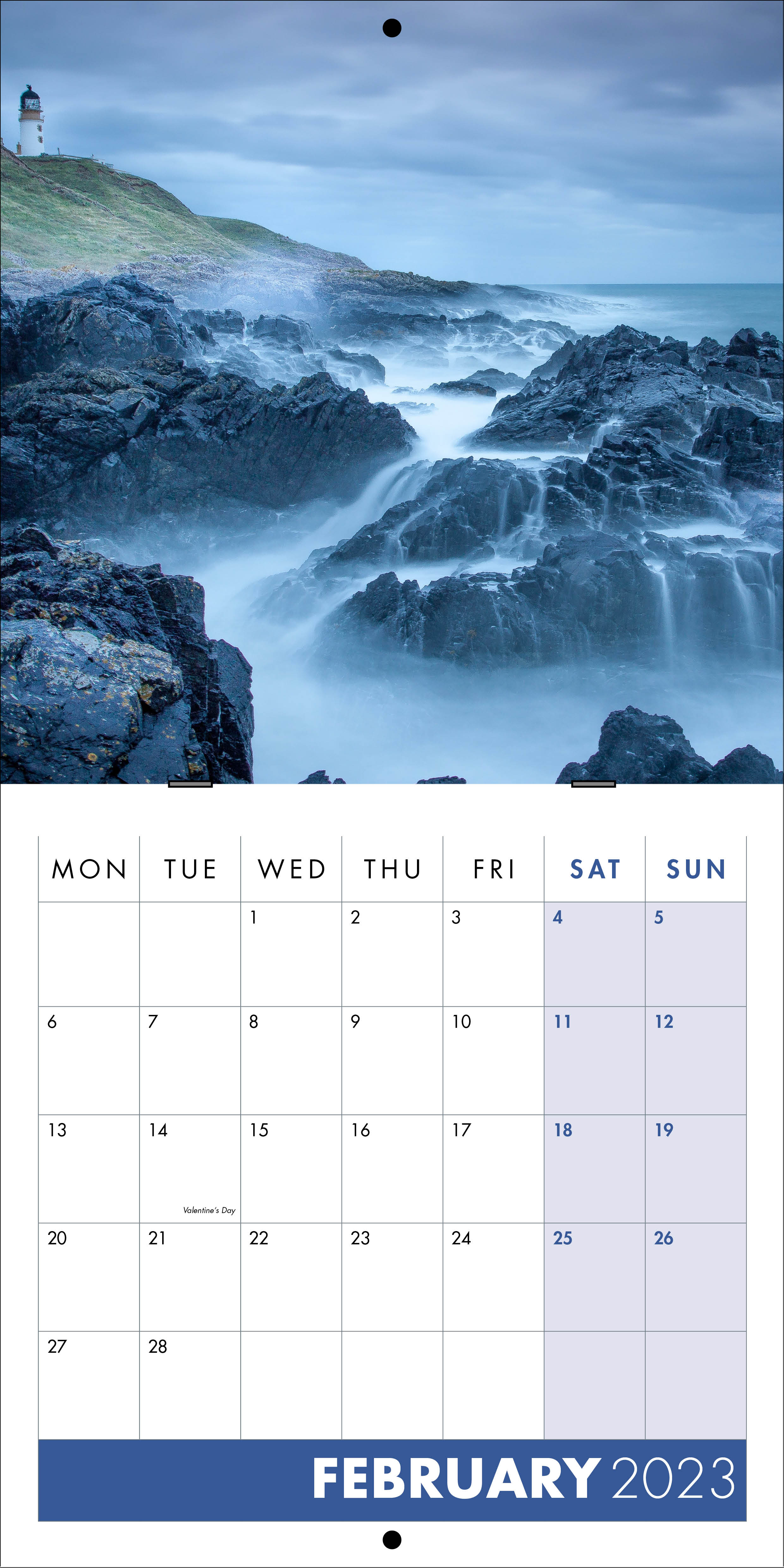 Picture of Square Booklet Calendar QB06 Blue