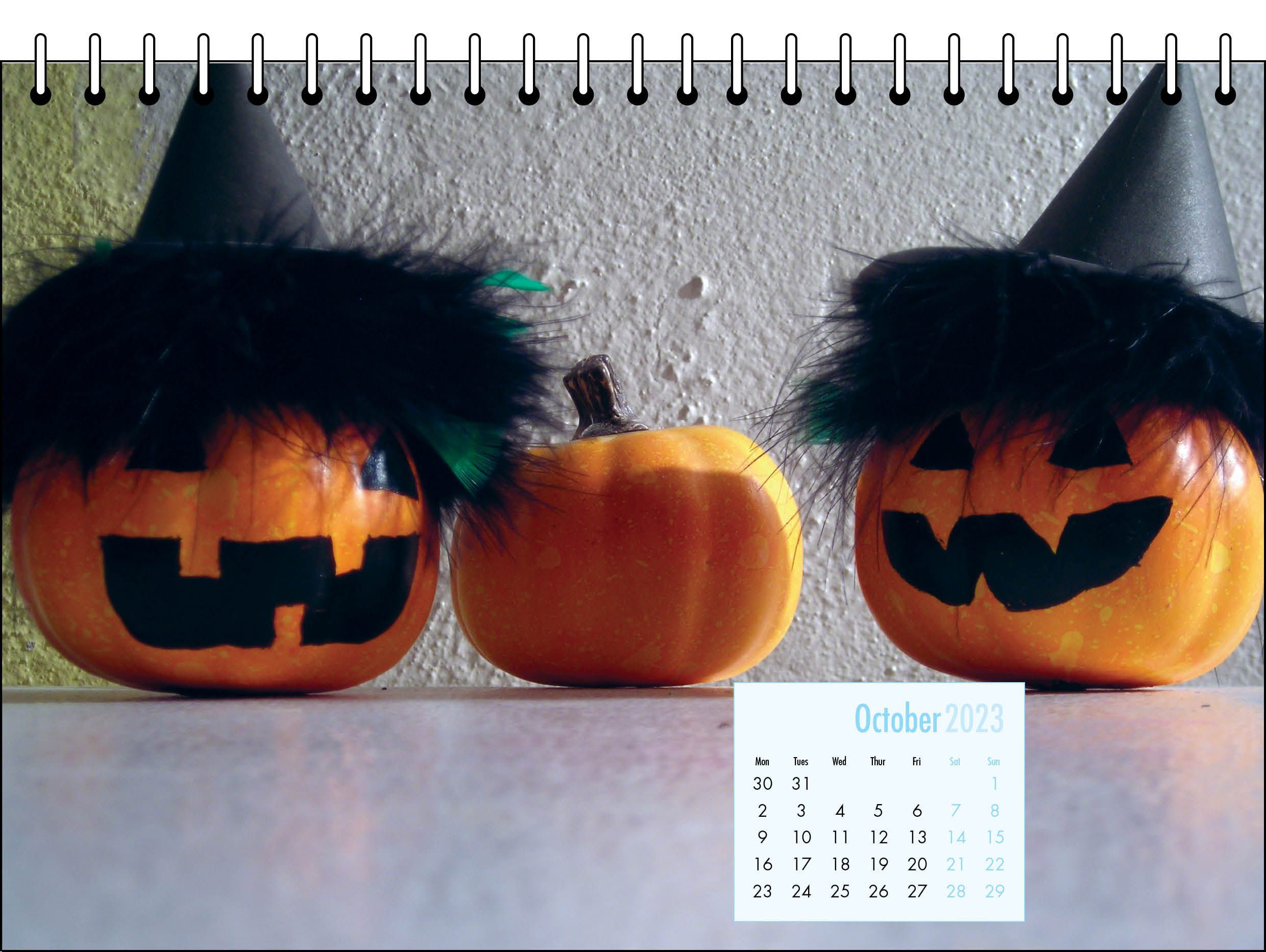 Picture of Desk Calendar D12 Sky Blue