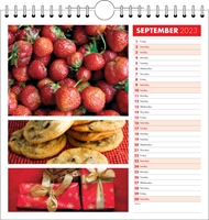 Picture of Spiral Calendar Q20 Red