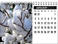 Picture of Desk Calendar D06 Black