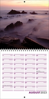Picture of Square Spiral Booklet Calendar QF04 Purple