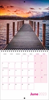 Picture of Square Spiral Booklet Calendar QF02 Hot Pink