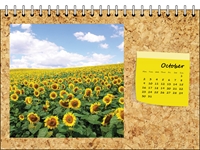 Picture of Desk Calendar D15 Yellow