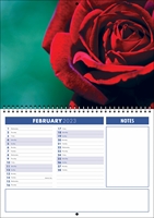Picture of Spiral Booklet Calendar F05 Blue