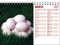 Picture of Desk Calendar D05 Burgundy