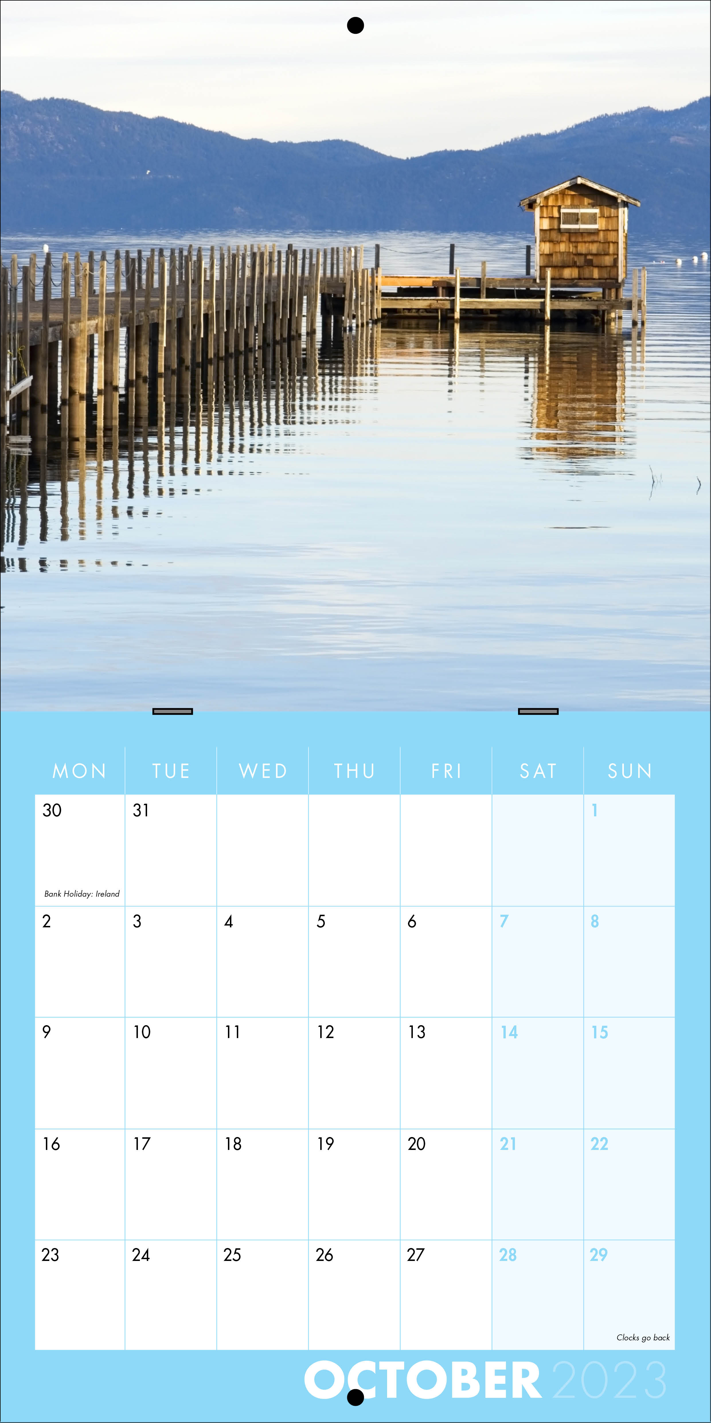 Picture of Square Booklet Calendar QB05 Sky Blue