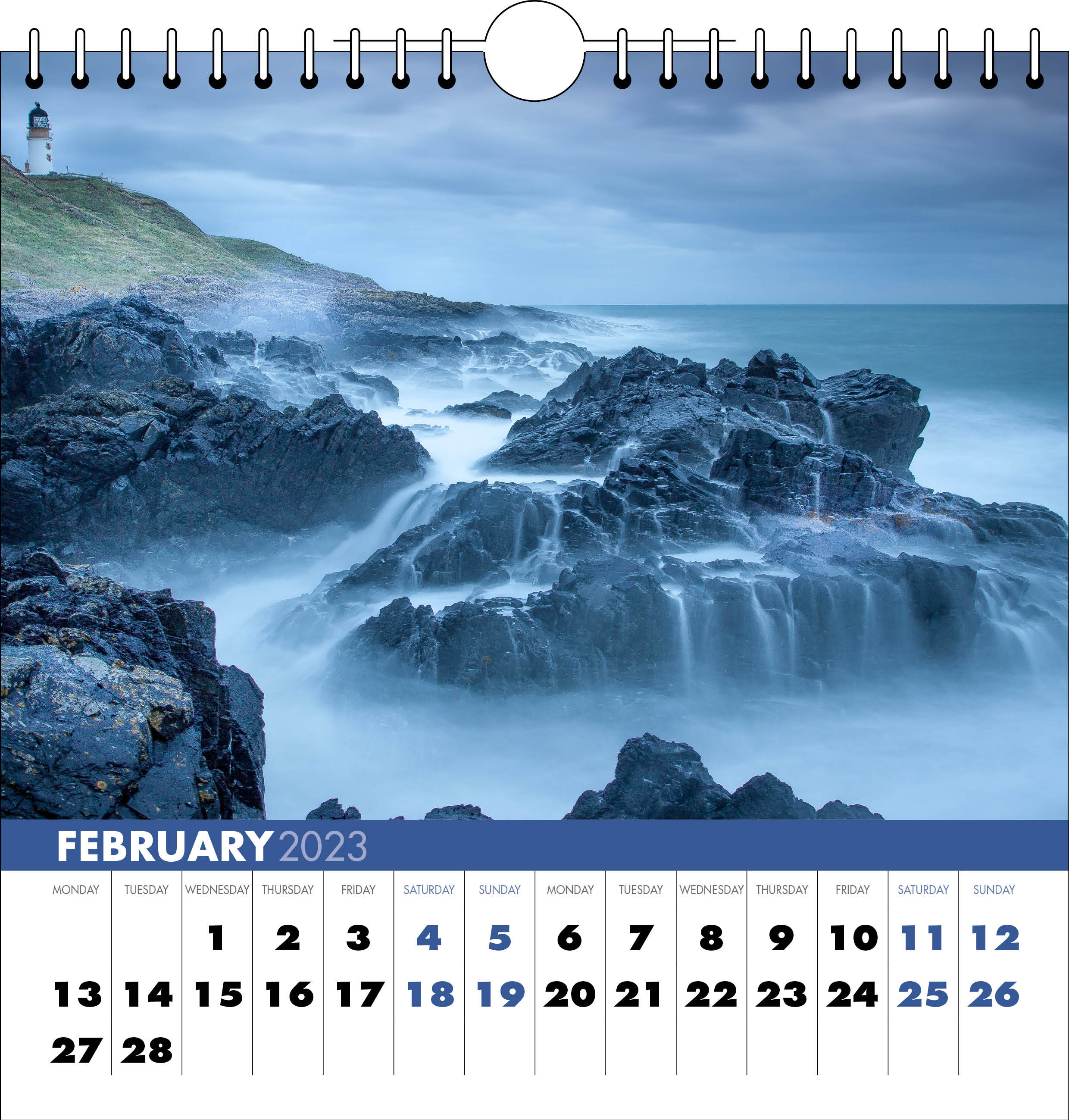 Picture of Spiral Calendar Q05 Blue