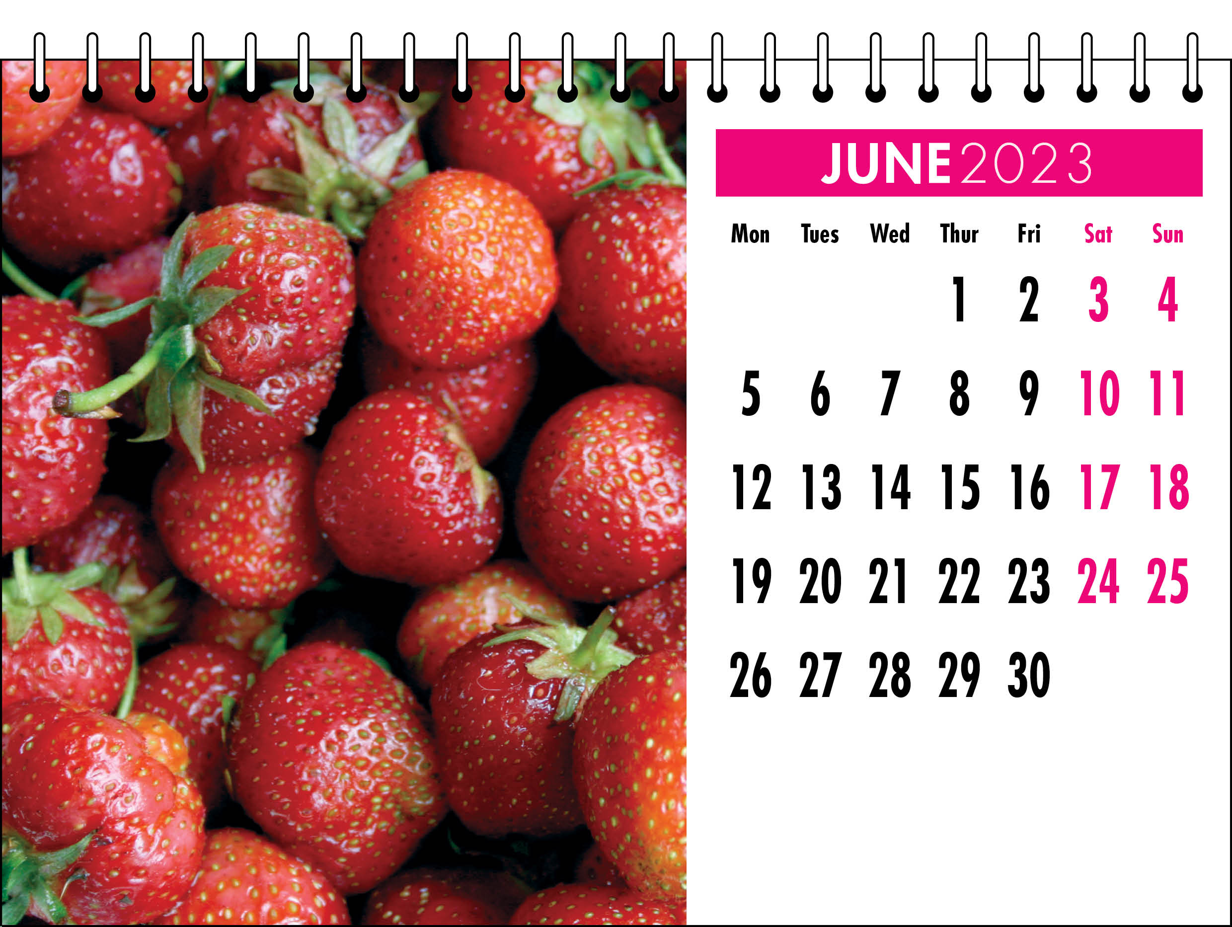 Picture of Desk Calendar D06 Hot Pink
