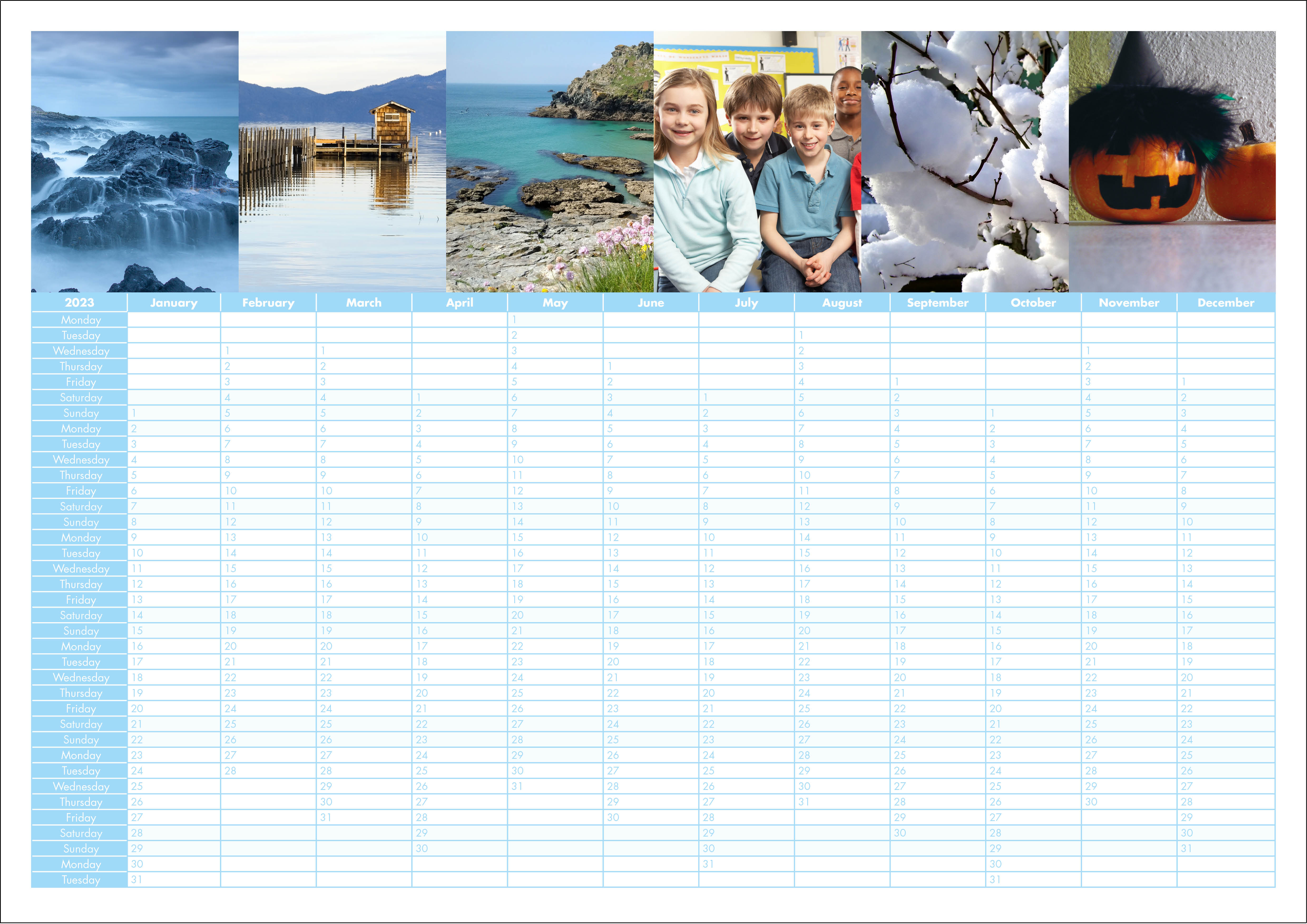 Picture of Yearplanner W09 Sky Blue