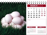 Picture of Desk Calendar D01 Burgundy
