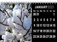 Picture of Desk Calendar D08 Black